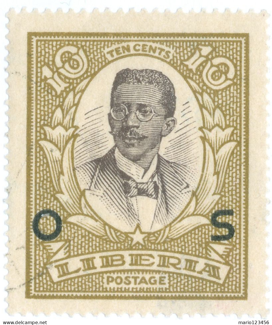 LIBERIA, PRESIDENT KING, 1923, FRANCOBOLLI NUOVI (MLH*) Mi:LR D139, Scott:LR O145, Yt:LR S137 - Liberia