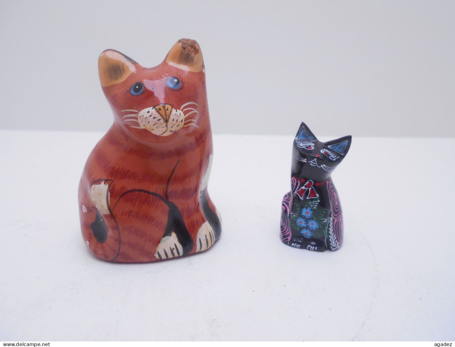 2 Figurines Chats - Katzen