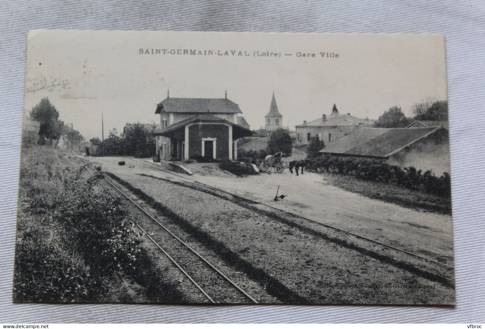 Cpa 1922, Saint Germain Laval, Gare Ville, Loire 42 - Saint Germain Laval