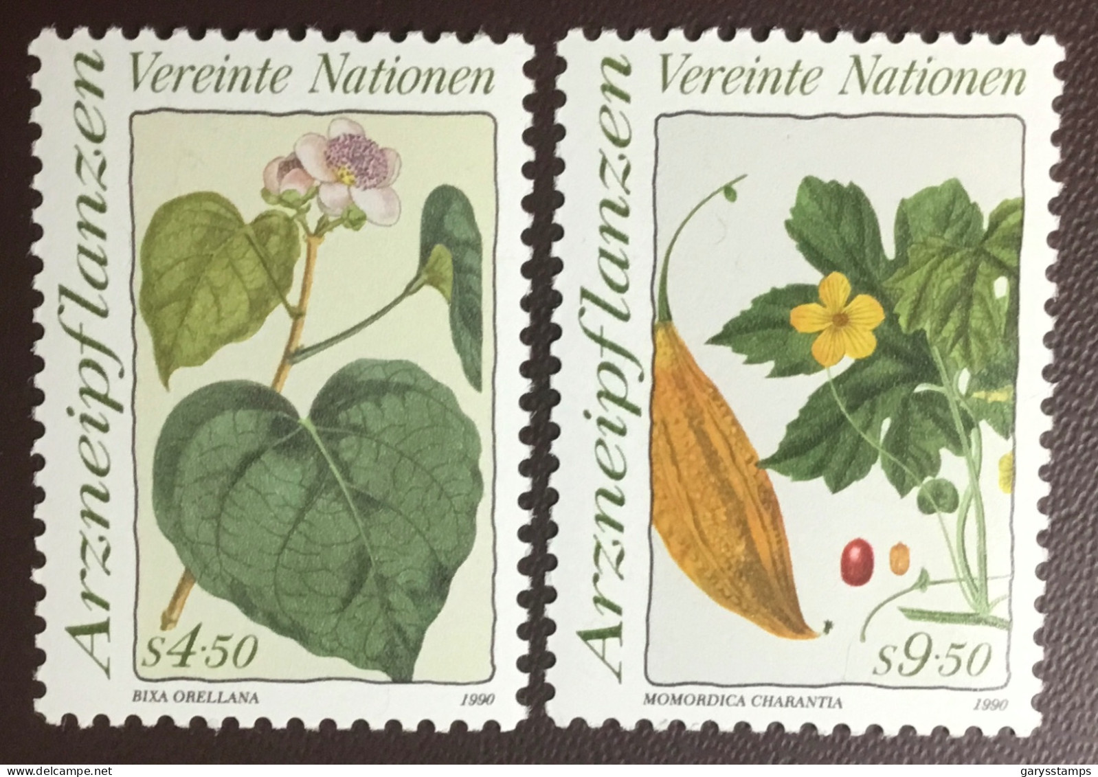 United Nations Vienna 1990 Medicinal Plants MNH - Medicinal Plants