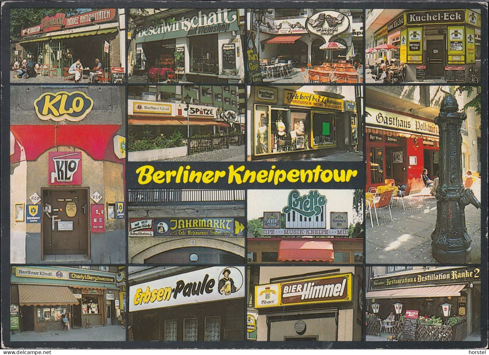 D-12... Berliner Kneipentour - Loretta - Sperlings Gasse - Klo - Bier Himmel - Zillemarkt - Kuschel-Eck - Erbsen-Paule - Lankwitz