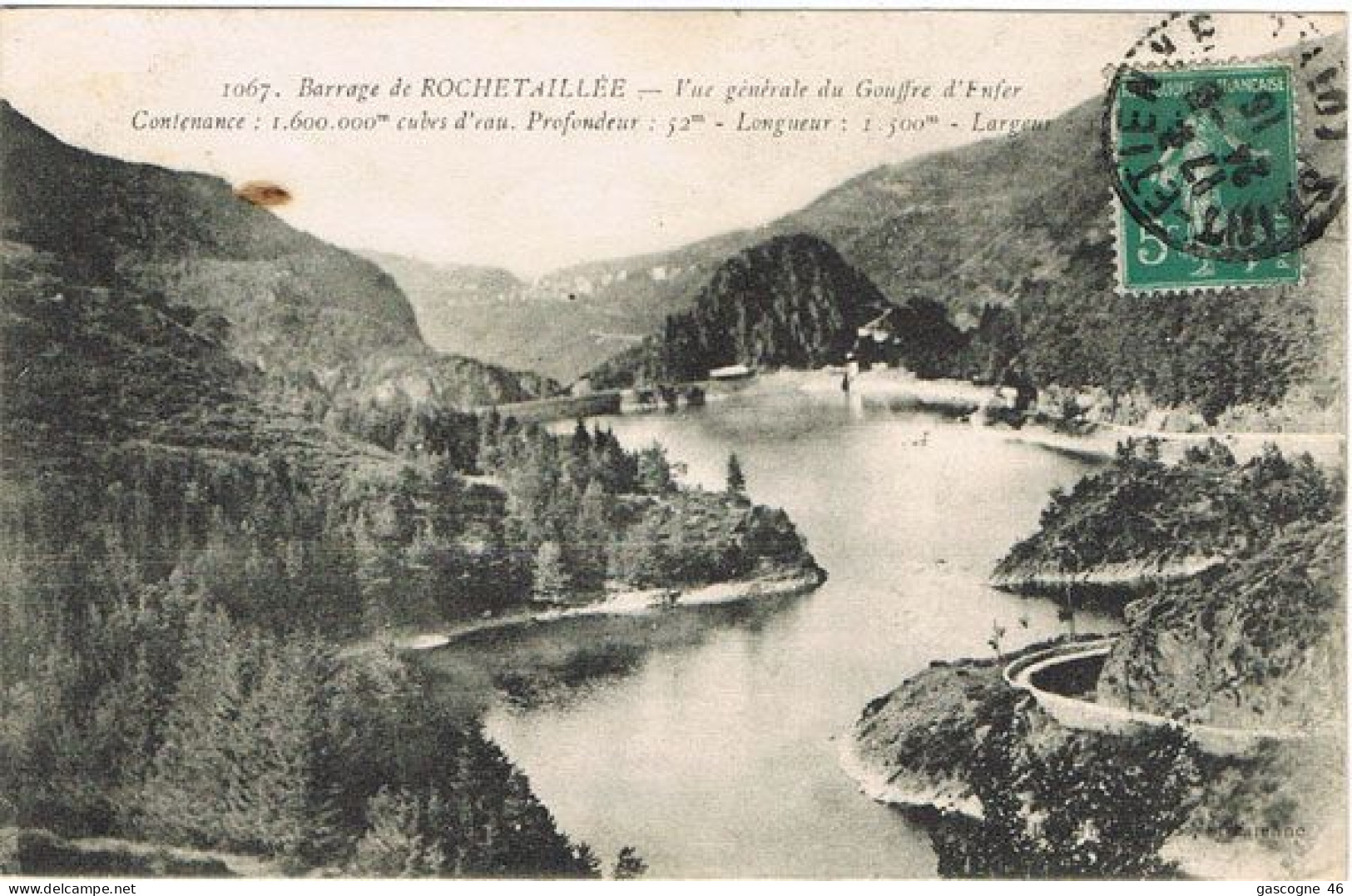 42-007 ​​​​​​​Barrage De Rochetaillée - Vue Générale Du Gouffre D'Enfer N°1067 - Rochetaillee
