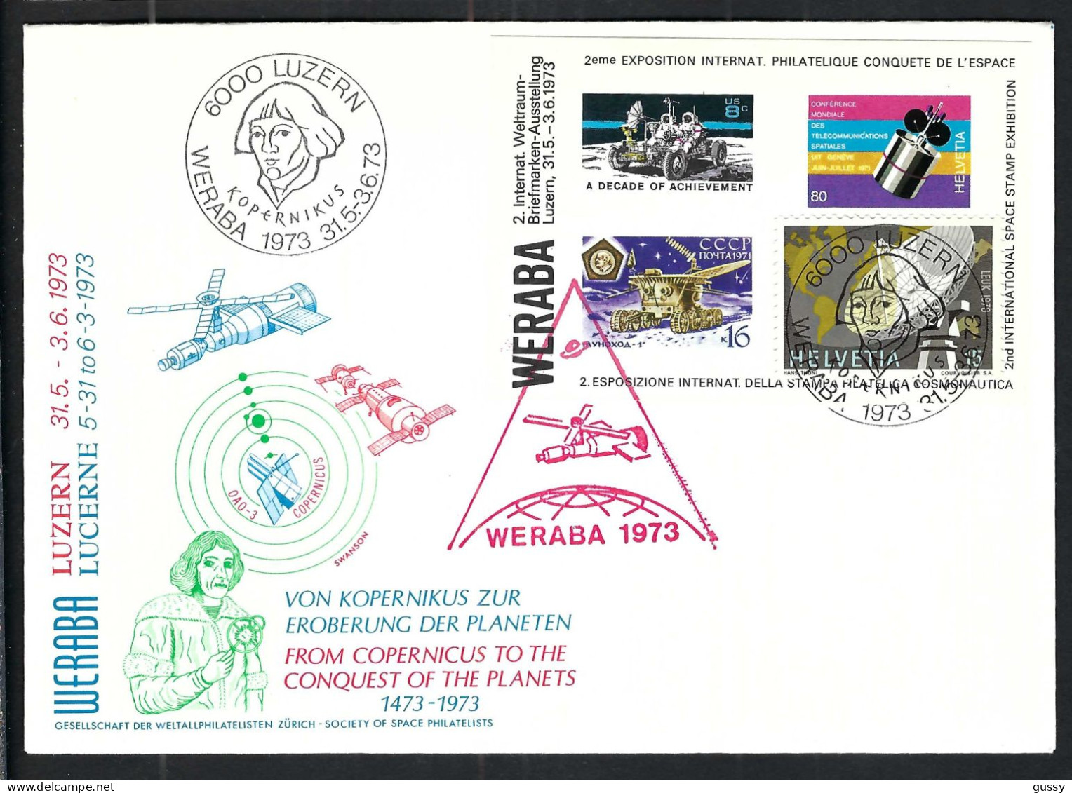 SUISSE Ca.1973: FDC "WERABA" De Lucerne - FDC