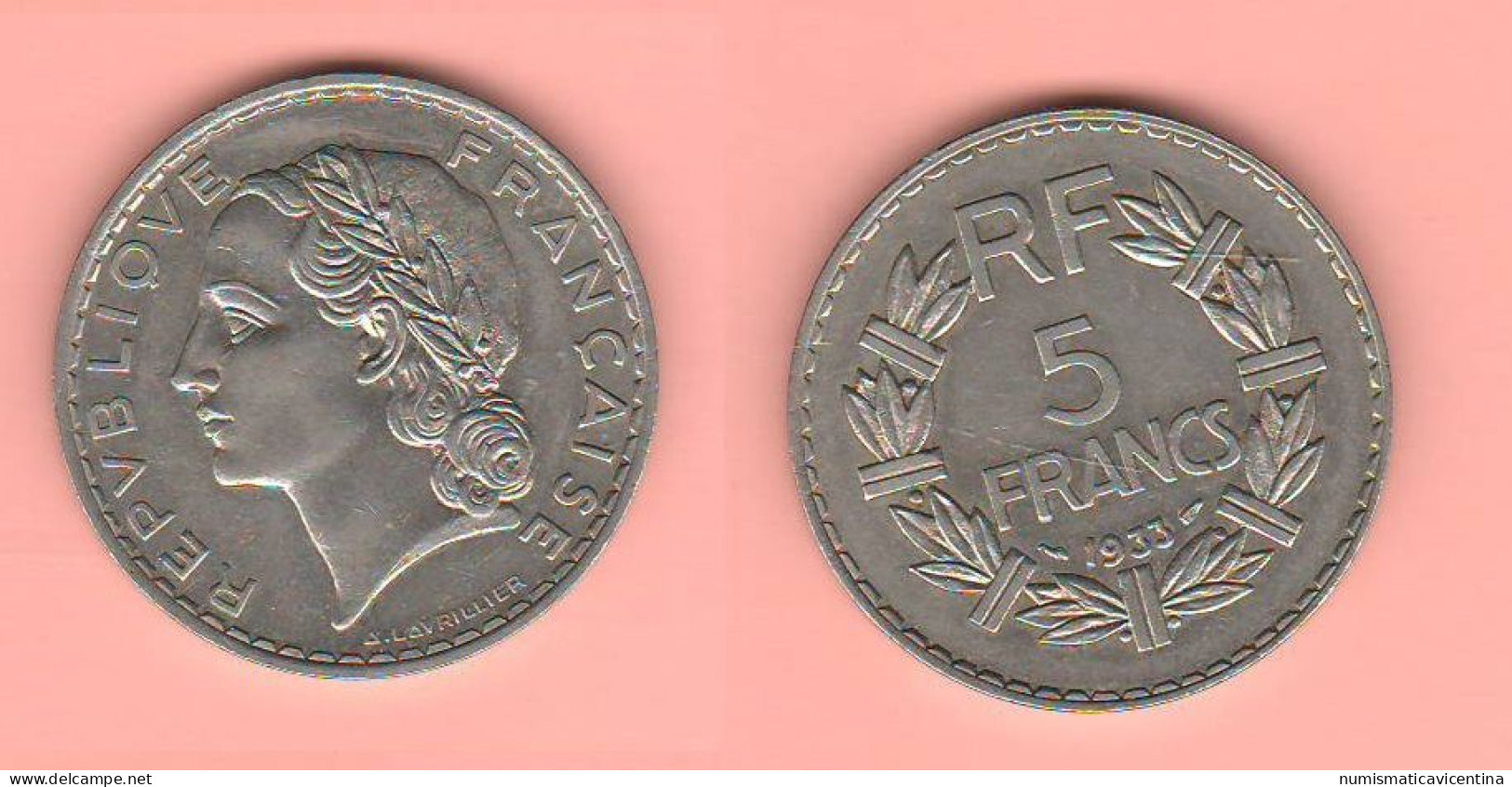 Francia 5 Francs 1933 France - 5 Francs