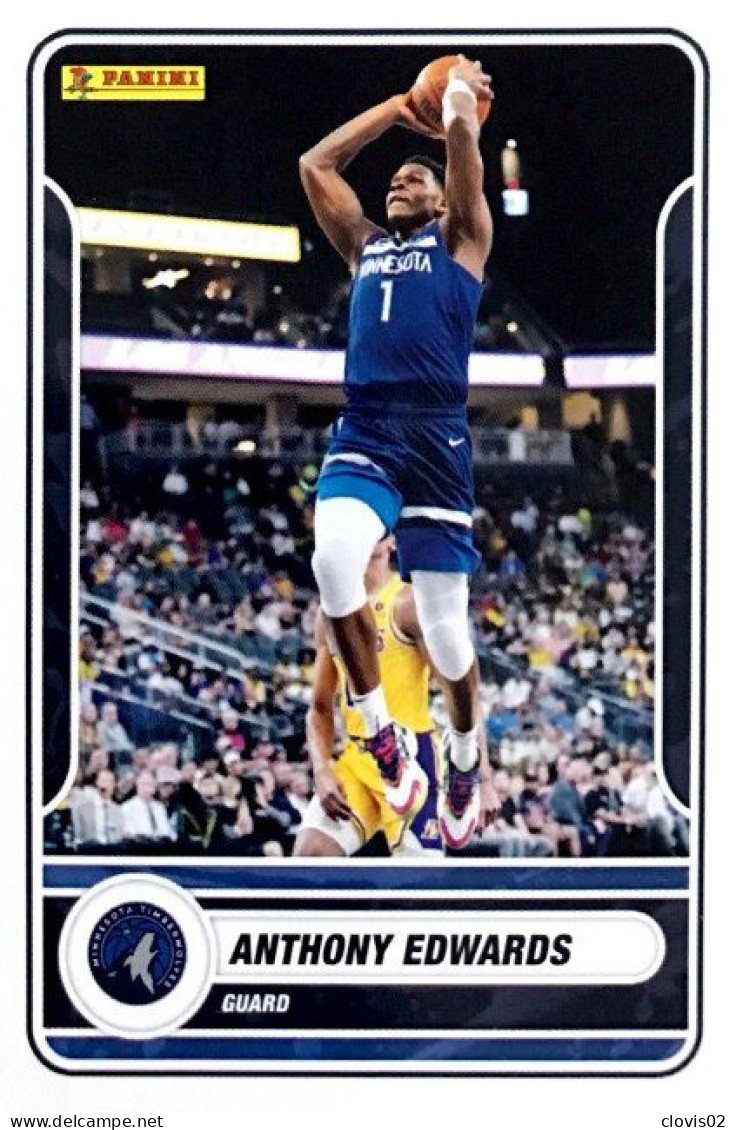 C39 Anthony Edwards - Minnesota Timberwolves - Panini NBA Carte Basketball 2023-2024 - Autres & Non Classés