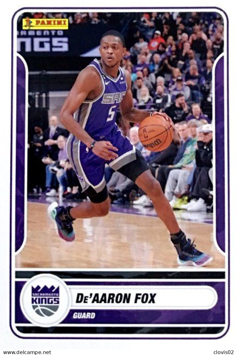 C42 De'Aaron Fox - Sacramento Kings - Panini NBA Carte Basketball 2023-2024 - Altri & Non Classificati