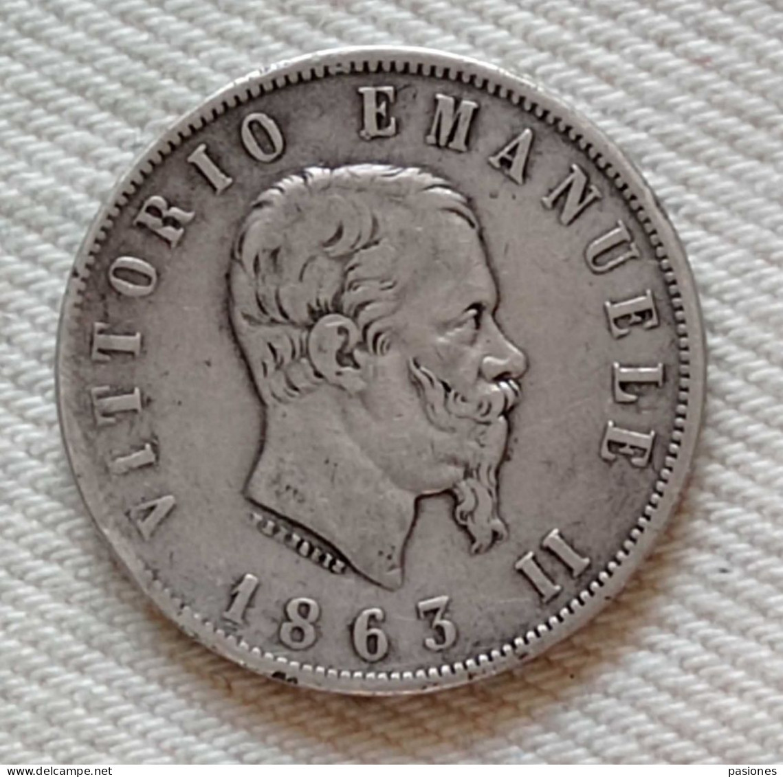 Vittorio Emanuele II 2 Lire 1863N Val. - 1861-1878 : Victor Emmanuel II