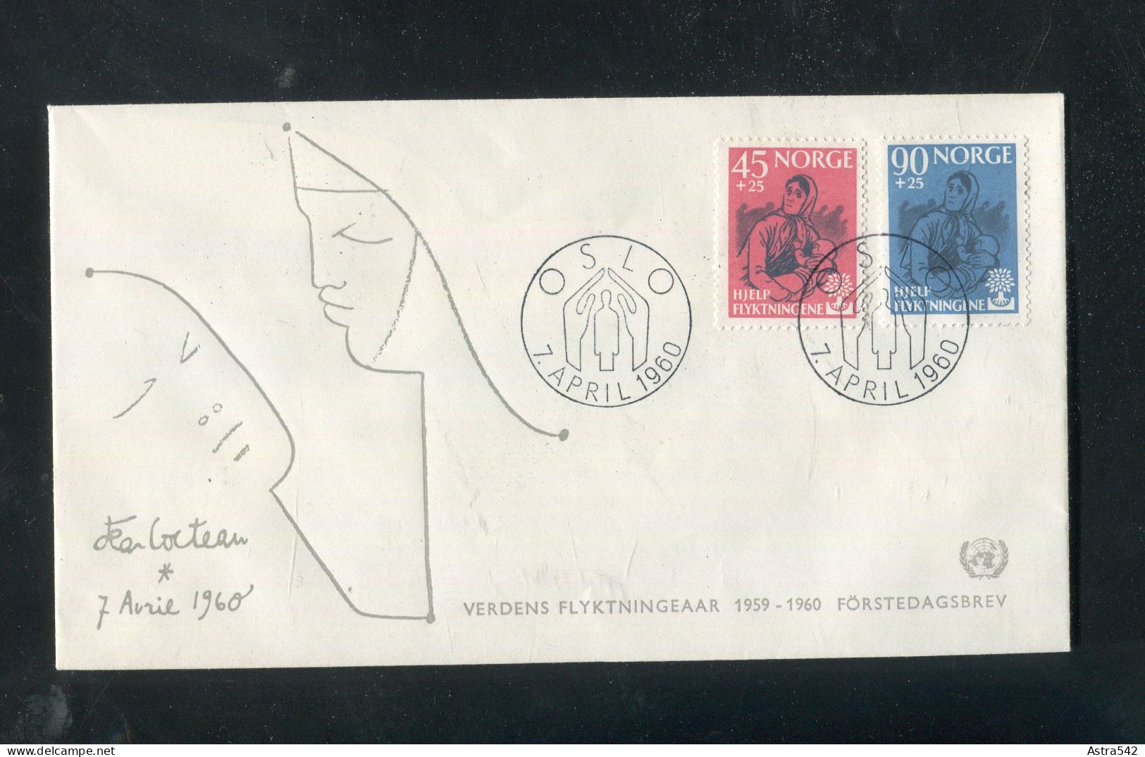 "NORWEGEN" 1960, Mi. 442/443 FDC (50036) - FDC