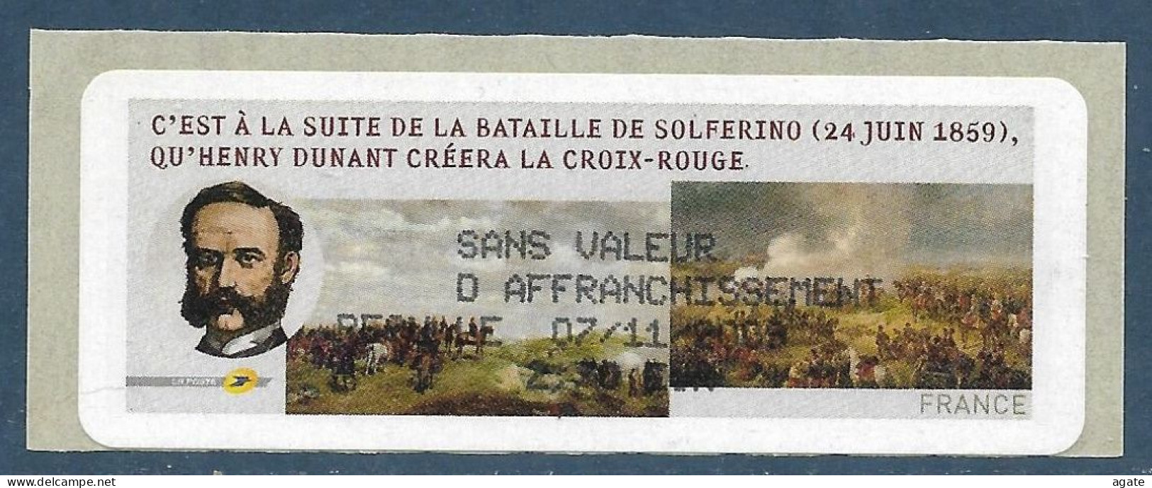 Reçu Sans Valeur D'affranchissement Bataille De Solférino - Salon D'automne Paris 2009 Neuf** - 1999-2009 Abgebildete Automatenmarke