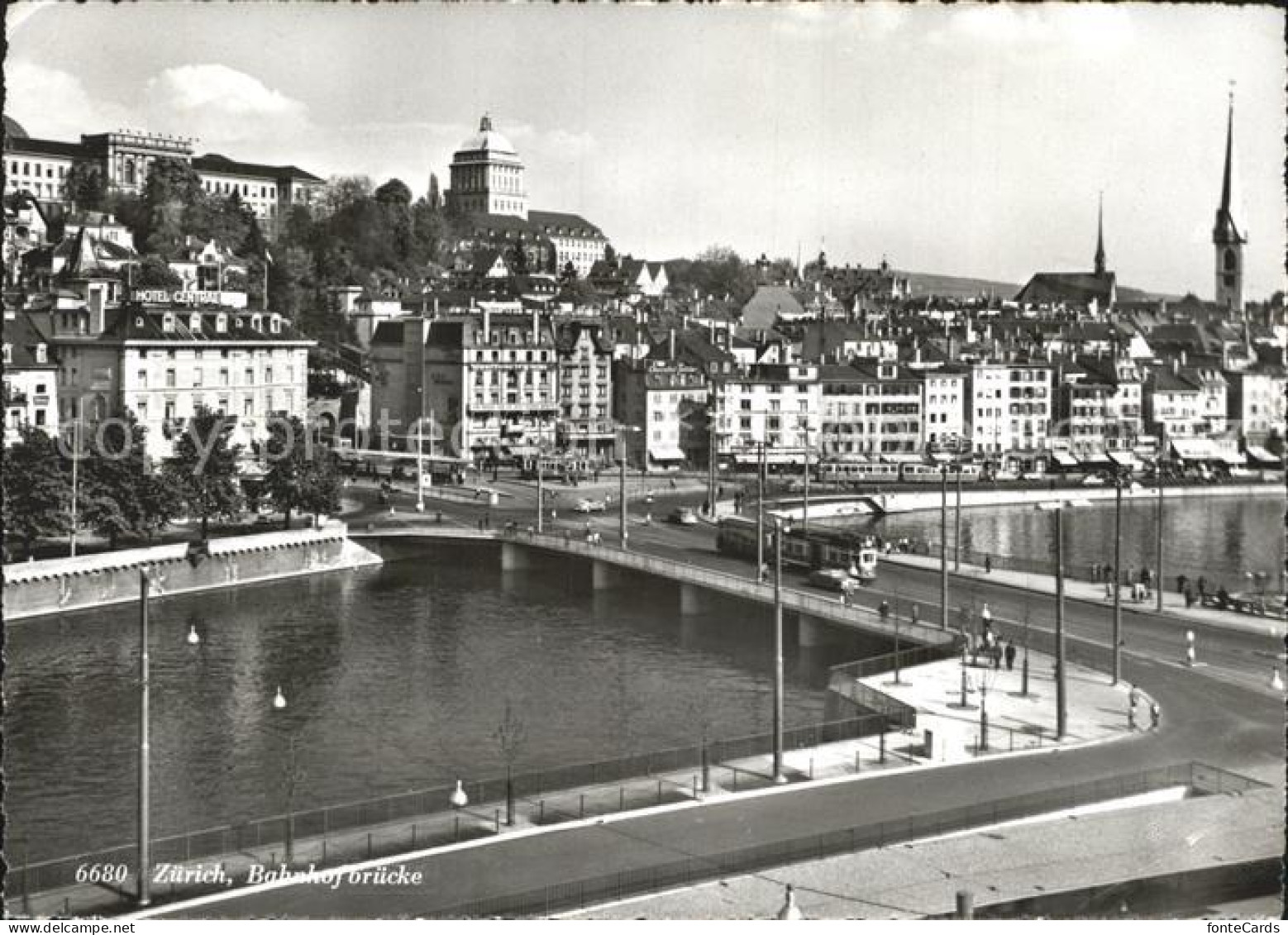 72195273 Strassenbahn Zuerich Bahnhofbruecke   - Strassenbahnen