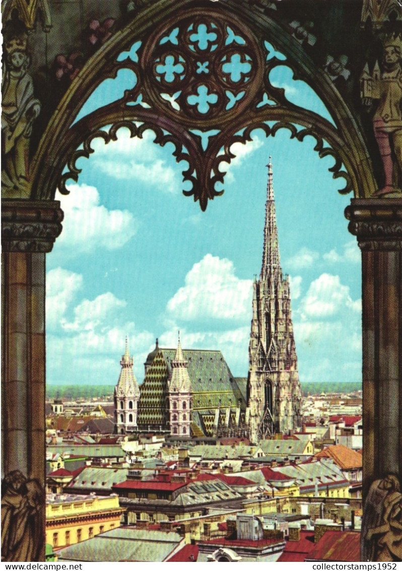 VIENNA, CATHEDRAL, ARCHITECTURE, AUSTRIA, POSTCARD - Kerken