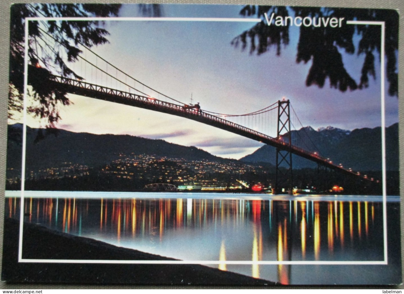 CANADA BRITISH COLUMBIA VANCOUVER LIONS GATE BRIDGE KARTE CARD POSTKARTE ANSICHTSKARTE CARTOLINA POSTCARD CARTE POSTALE - Huntsville