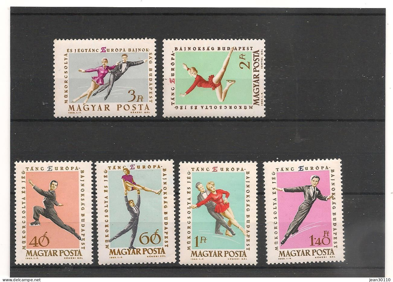 HONGRIE 1963 PATINAGE N°Y/T : 1540/45** - Figure Skating