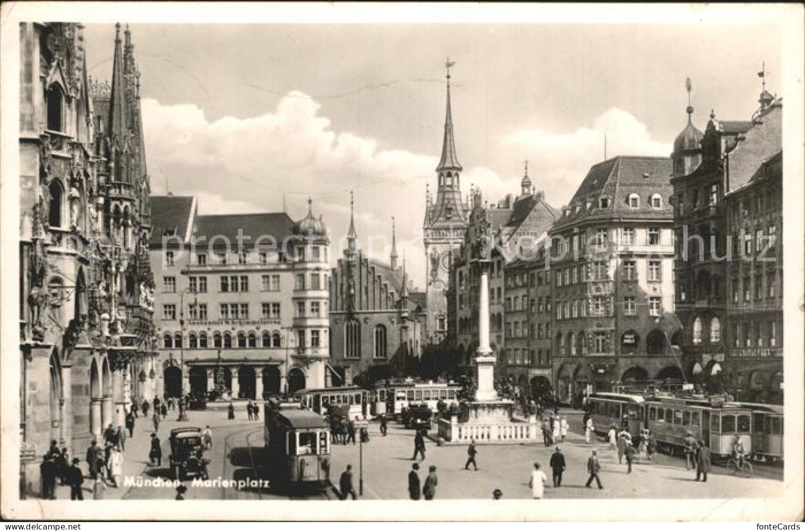 72193206 Strassenbahn Muenchen Marienplatz  - Strassenbahnen