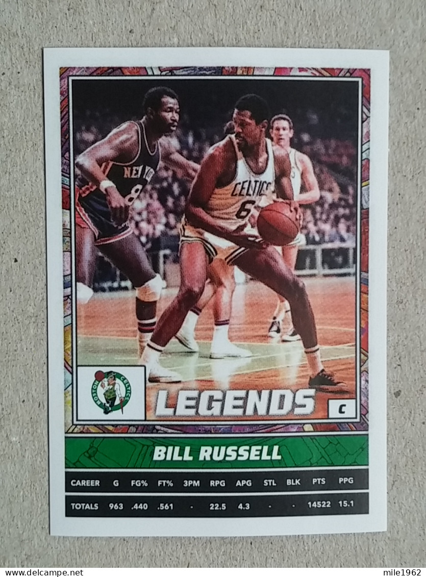 ST 53 - NBA Basketball 2022-23, Sticker, Autocollant, PANINI, No 493 Bill Russell NBA Legends - 2000-Hoy