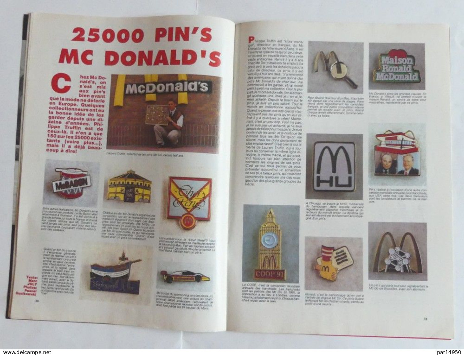 PAT14950 MAGAZINE PIN'S COLLECTION N°4 Du 1 AOUT 1991 - Libros & Cds