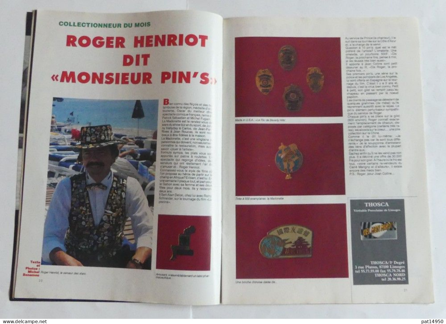 PAT14950 MAGAZINE PIN'S COLLECTION N°4 Du 1 AOUT 1991 - Livres & CDs