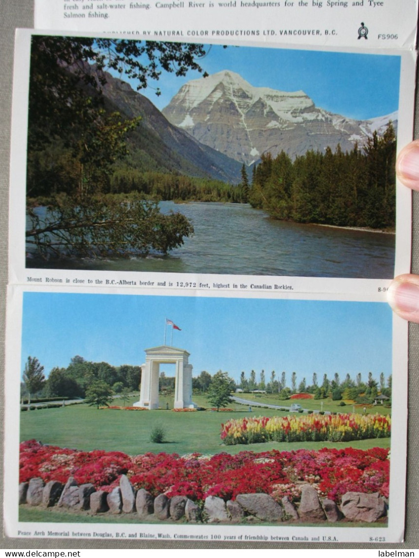 CANADA BRITISH COLUMBIA PANORAMA BOOKLET KARTE CARD POSTKARTE ANSICHTSKARTE CARTOLINA POSTCARD CARTE POSTALE - Huntsville