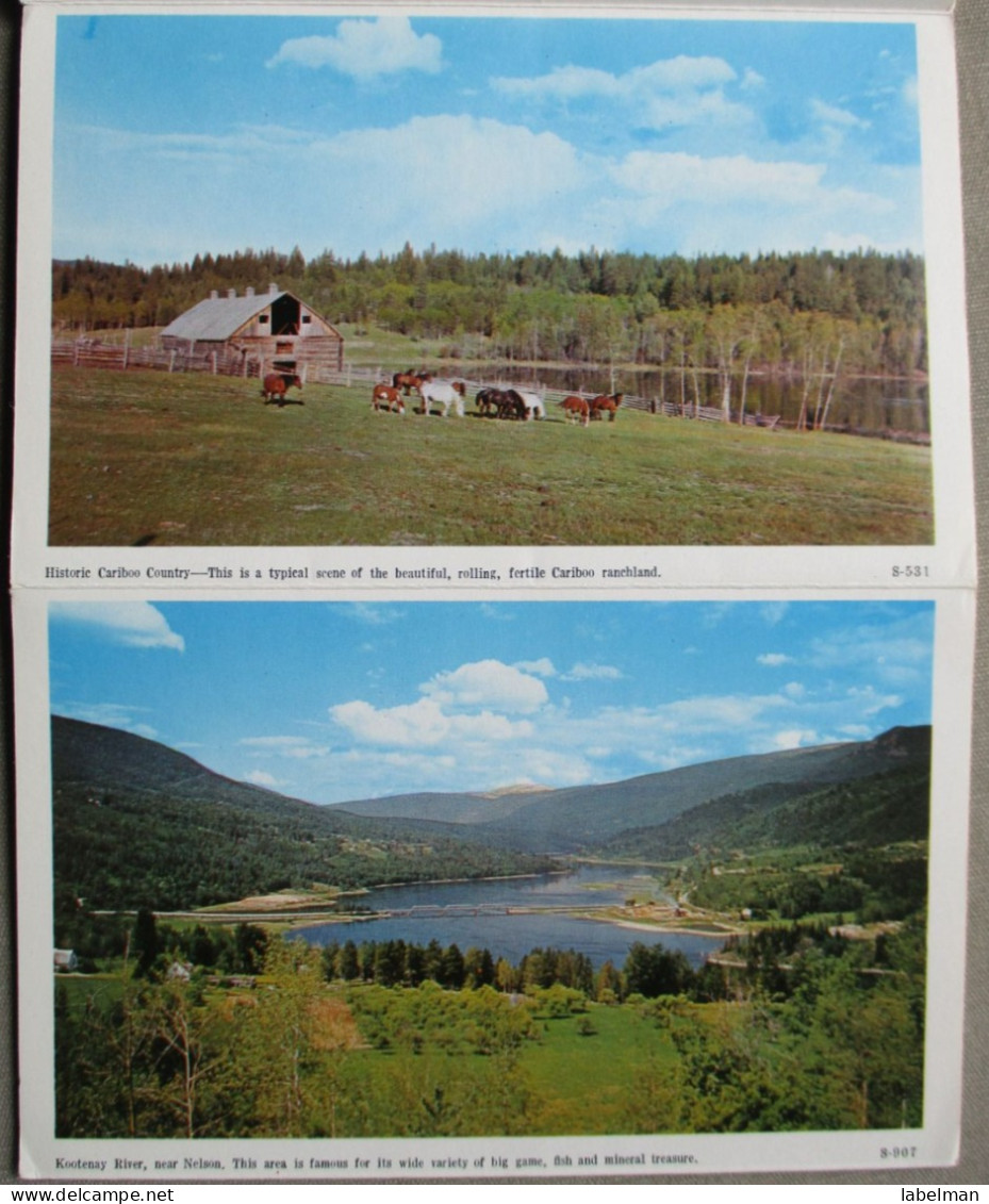 CANADA BRITISH COLUMBIA PANORAMA BOOKLET KARTE CARD POSTKARTE ANSICHTSKARTE CARTOLINA POSTCARD CARTE POSTALE