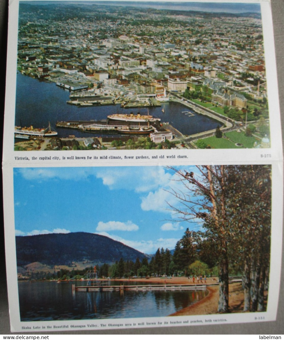 CANADA BRITISH COLUMBIA PANORAMA BOOKLET KARTE CARD POSTKARTE ANSICHTSKARTE CARTOLINA POSTCARD CARTE POSTALE