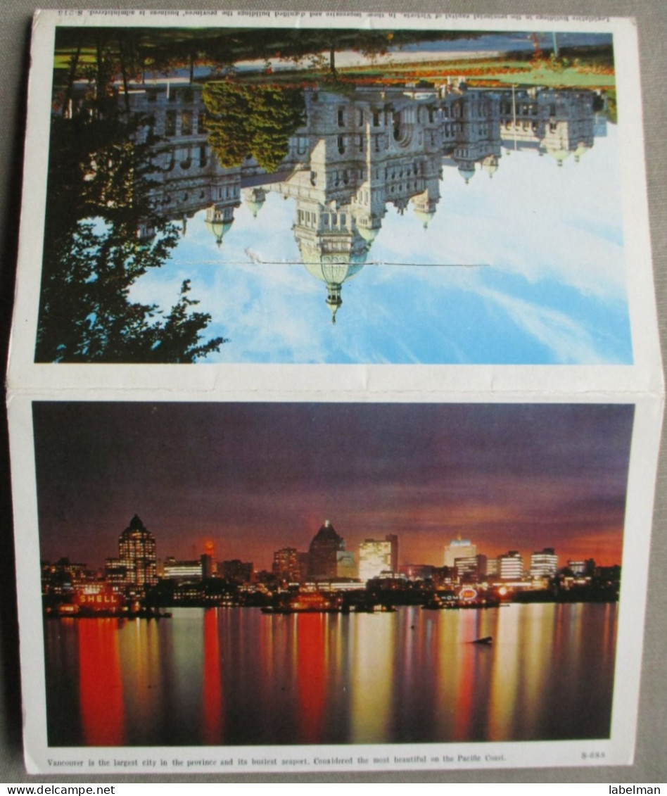 CANADA BRITISH COLUMBIA PANORAMA BOOKLET KARTE CARD POSTKARTE ANSICHTSKARTE CARTOLINA POSTCARD CARTE POSTALE