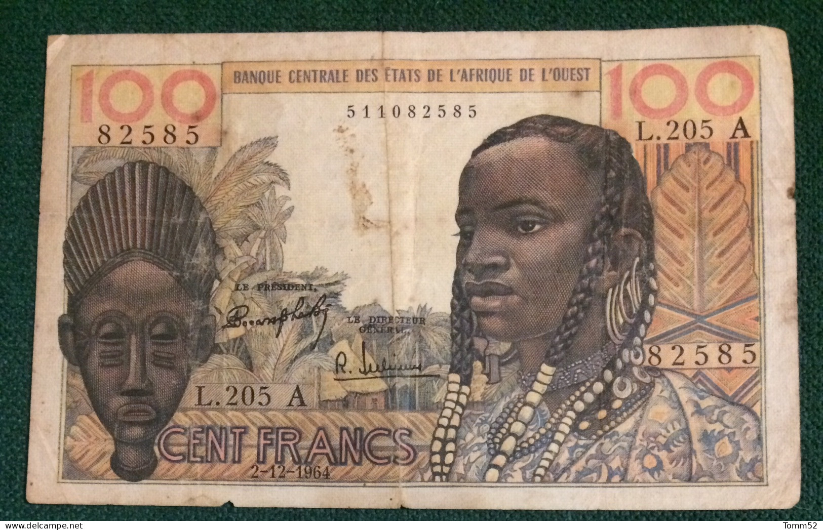 IVORY COAST 100 Francs - Elfenbeinküste (Côte D'Ivoire)