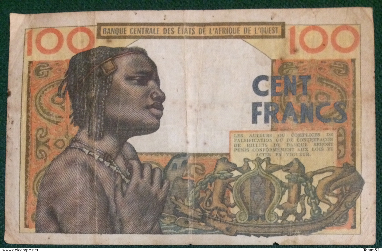 IVORY COAST 100 Francs - Elfenbeinküste (Côte D'Ivoire)