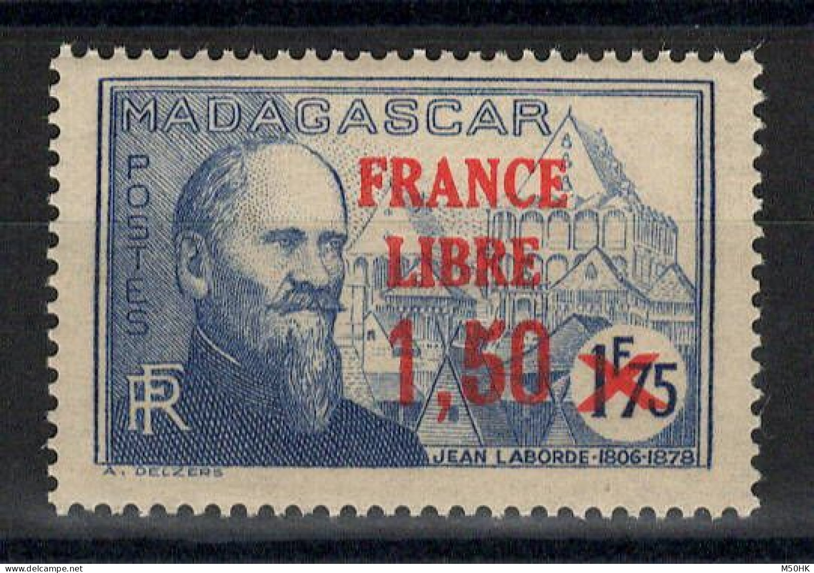 Madagascar - France Libre YV 263 N** MNH Luxe - Nuovi