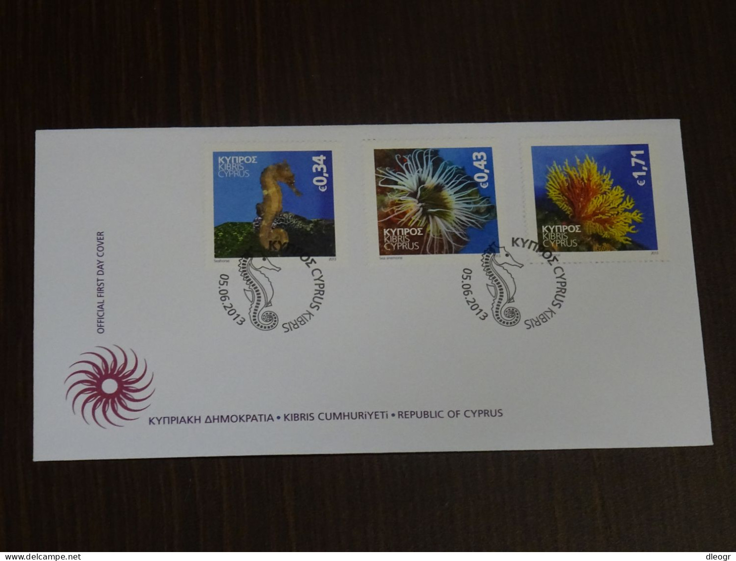 Cyprus 2013 Marine Environment FDC - Lettres & Documents