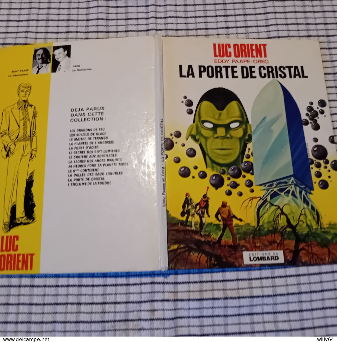 Luc ORIENT   " La Porte Sde Cristal "  1978  LE LOMBARD   Bon Etat - Bruno Brazil