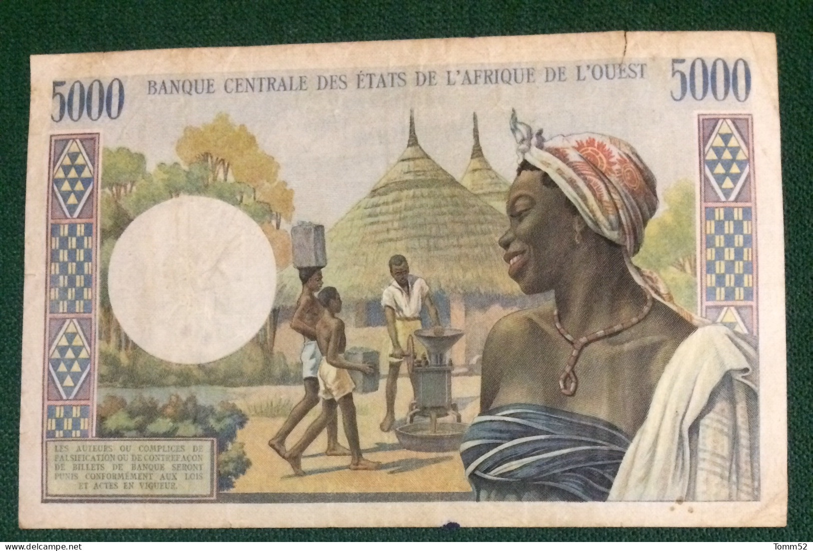 IVORY COAST 5000 Francs - Elfenbeinküste (Côte D'Ivoire)