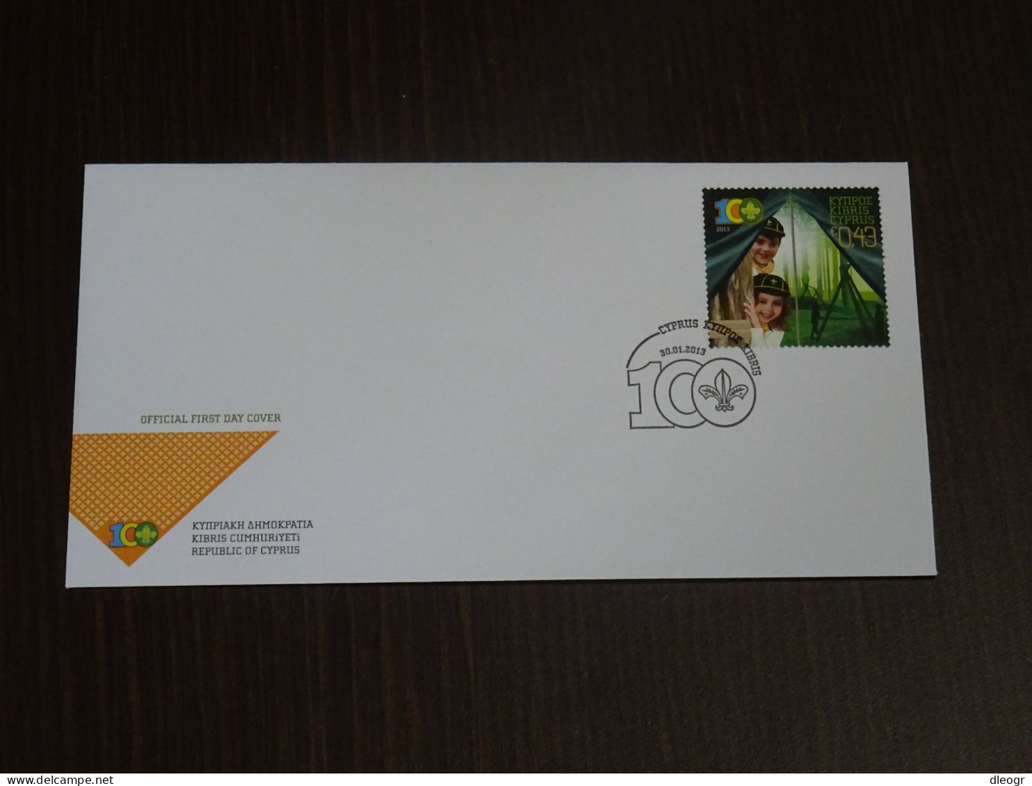 Cyprus 2013 Scouts FDC - Cartas