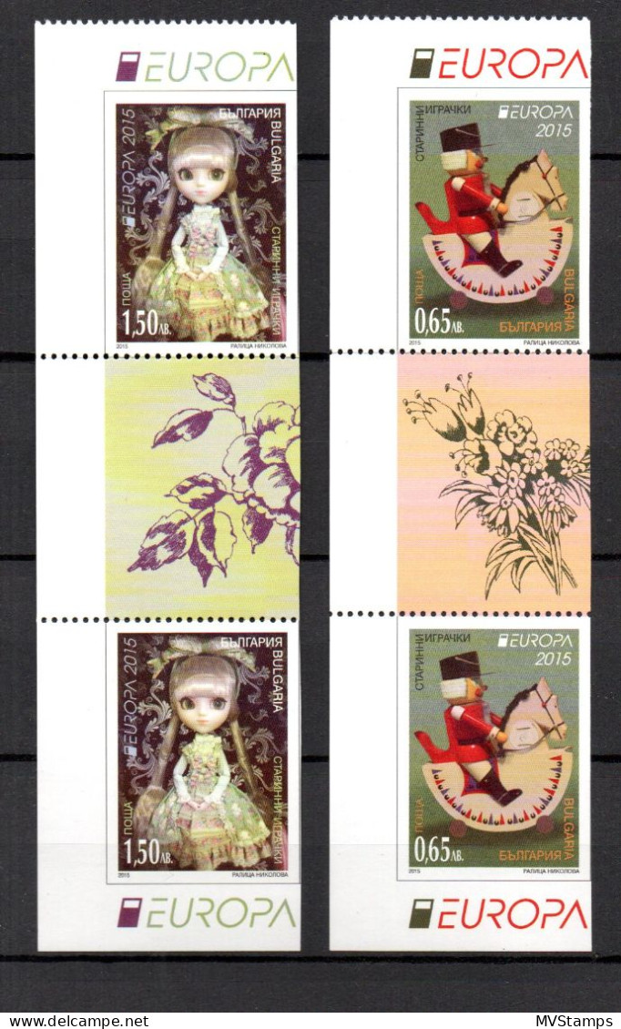 Bulgaria 2015 Set CEPT/Europe/Toys Stamps (Michel 5201/02 A/b) MNH - Ungebraucht