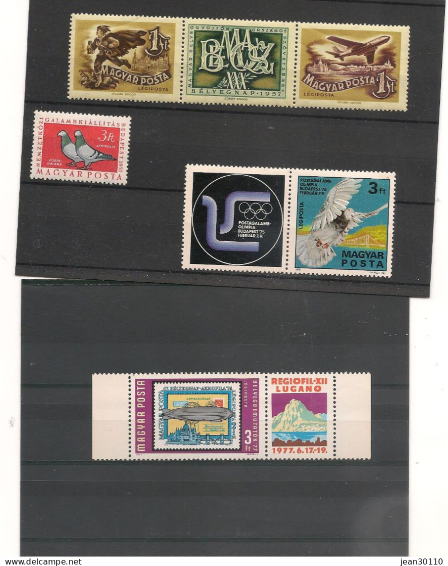 HONGRIE P.A.   N° Y/T : 195/197**- 376**- 391**- - Unused Stamps