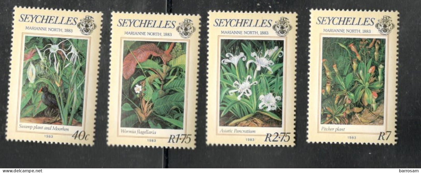 SEYCHELLES.....1983:FLOWERS....Michel 540-3mnh** - Seychelles (1976-...)