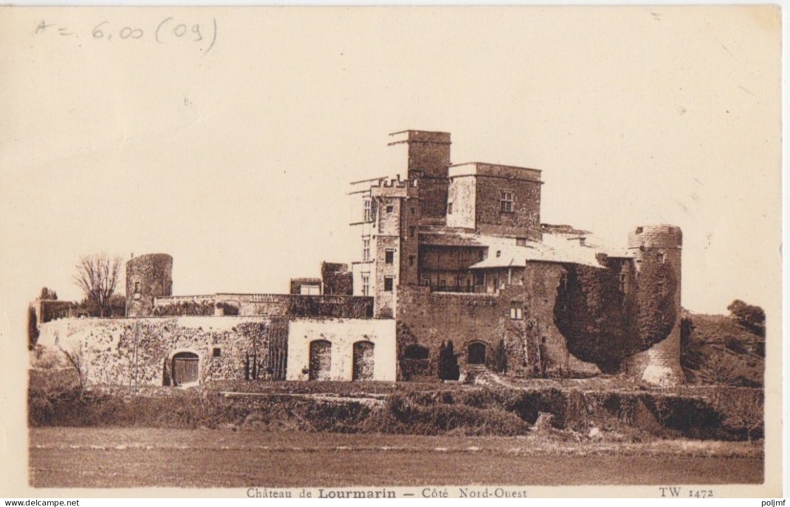 CP (Château De Lourmarin) Obl. Lourmarin Le 2-4 47  Sur 4f50 Dulac N° 696 (Tarif Du 1/3/47) - 1944-45 Marianne (Dulac)