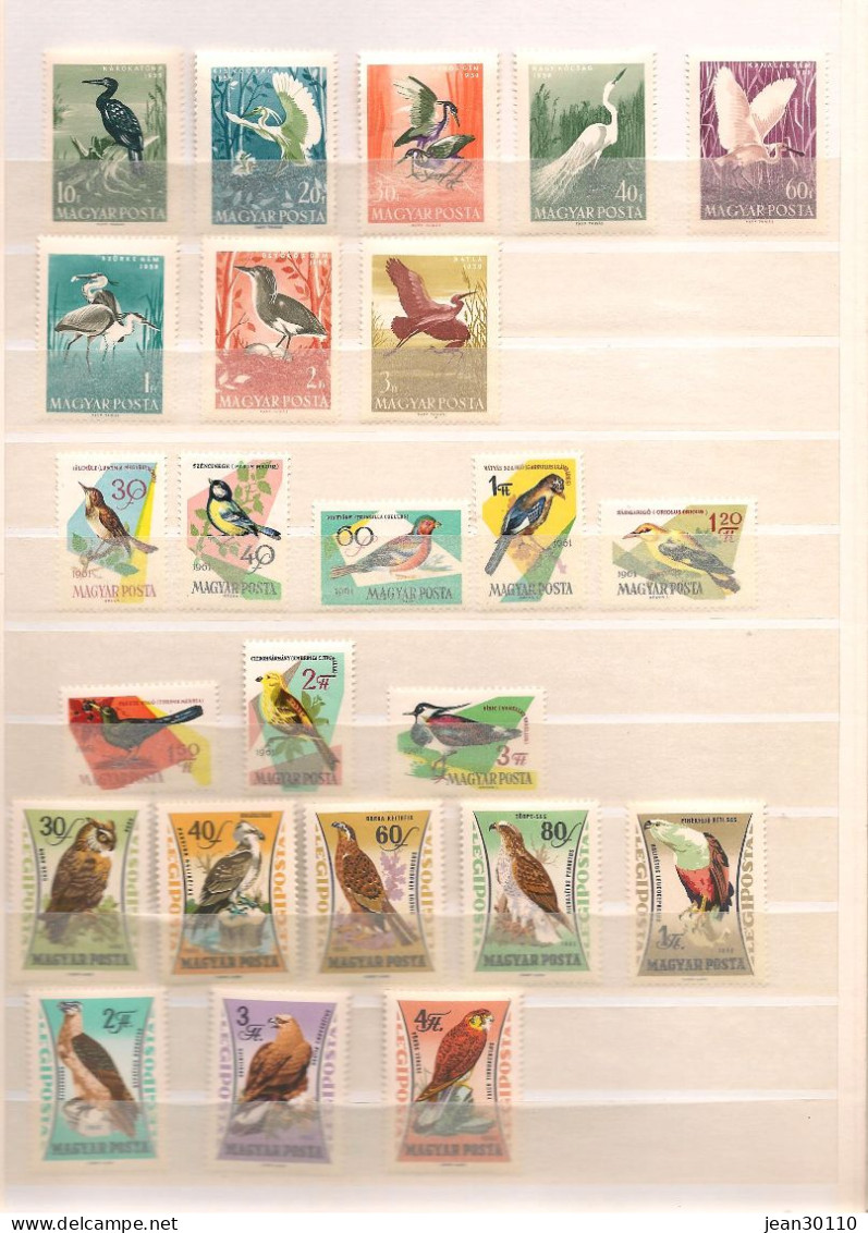 HONGRIE ANNÉES 1959/85   OISEAUX ** MNH Cote : 58,00 € - Verzamelingen, Voorwerpen & Reeksen