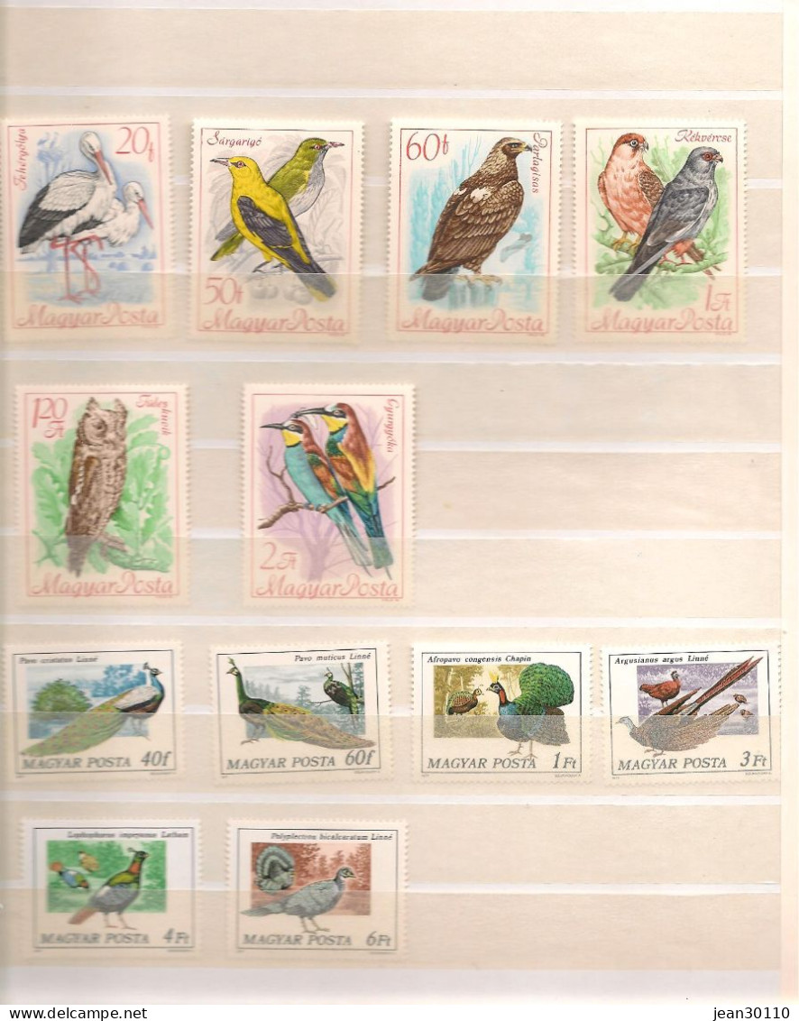 HONGRIE ANNÉES 1959/85   OISEAUX ** MNH Cote : 58,00 € - Verzamelingen, Voorwerpen & Reeksen