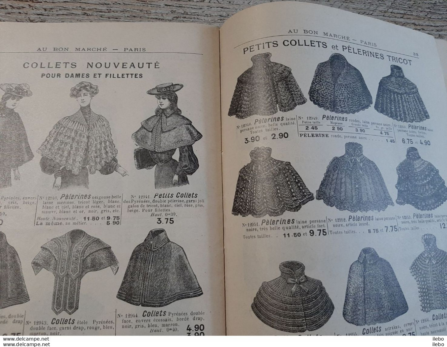 Catalogue Ancien Au Bon Marché Paris Hiver 1904 1905  Mode Femme Lingerie Enfant  Bonneterie Nouveautés Des Pyrénées - Fashion