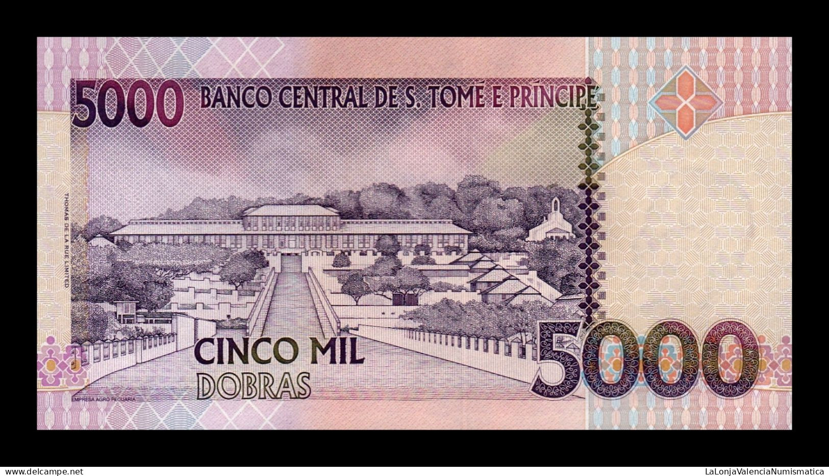 Santo Tomé Y Príncipe Saint Thomas & Prince 5000 Dobras 2004 Pick 65c Sc Unc - Sao Tomé Et Principe