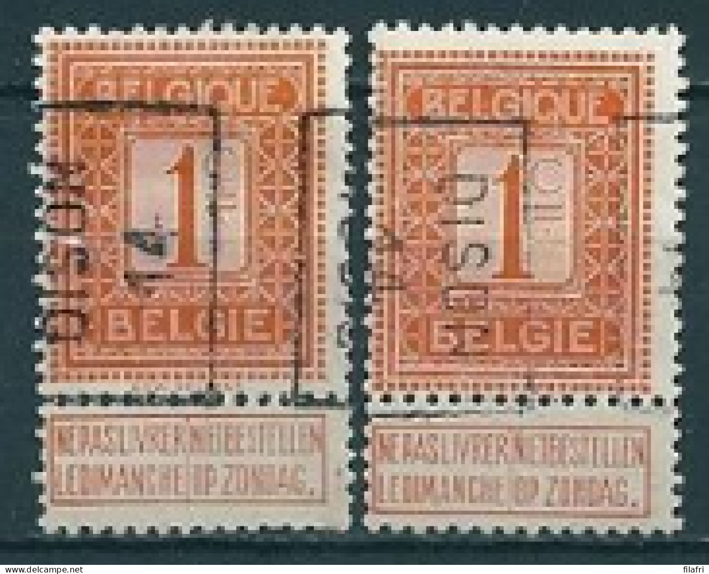 2274 Voorafstempeling Op Nr 108 - DISON 14 -  Positie A & B - Roller Precancels 1910-19