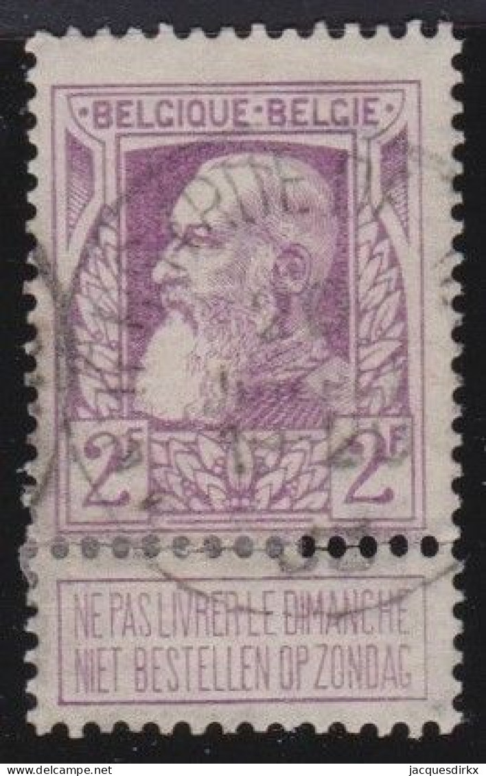 Belgie  .   OBP   .    80     .    O      .  Gestempeld      .   /   .    Oblitéré - 1905 Thick Beard