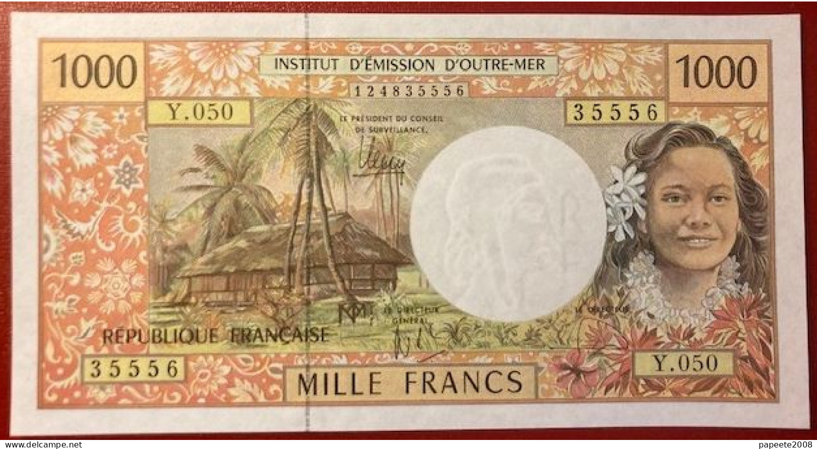 Polynésie Française / Tahiti - 1000 FCFP / Y.050 / 2013 / Signatures: De Seze-Noyer-Besse - Neuf / Jamais Circulé - Französisch-Pazifik Gebiete (1992-...)