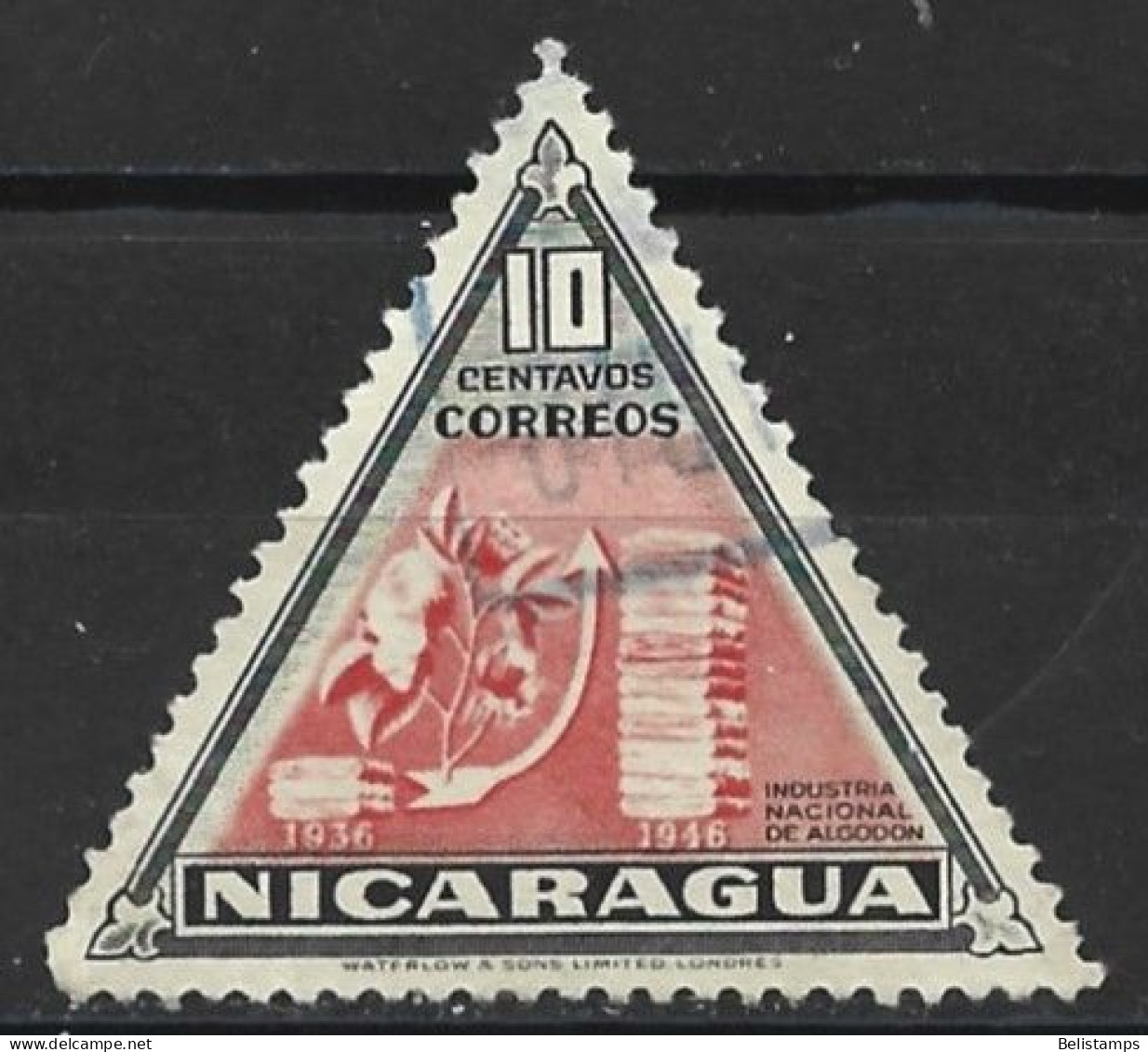 Nicaragua 1947. Scott #712 (U) Cotton Industry - Nicaragua