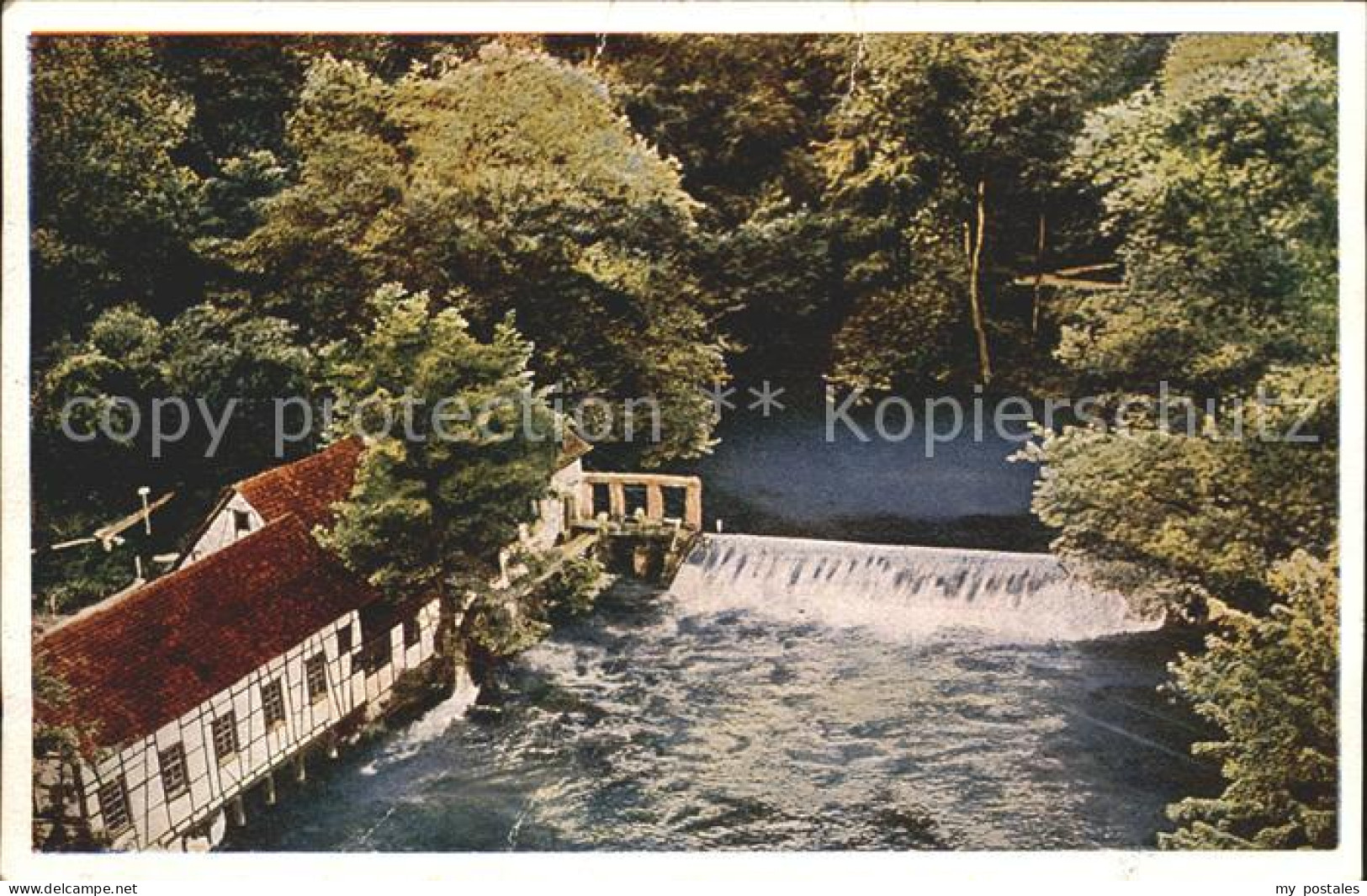 42003303 Blaubeuren Blautopf Wasserfall Blaubeuren - Blaubeuren