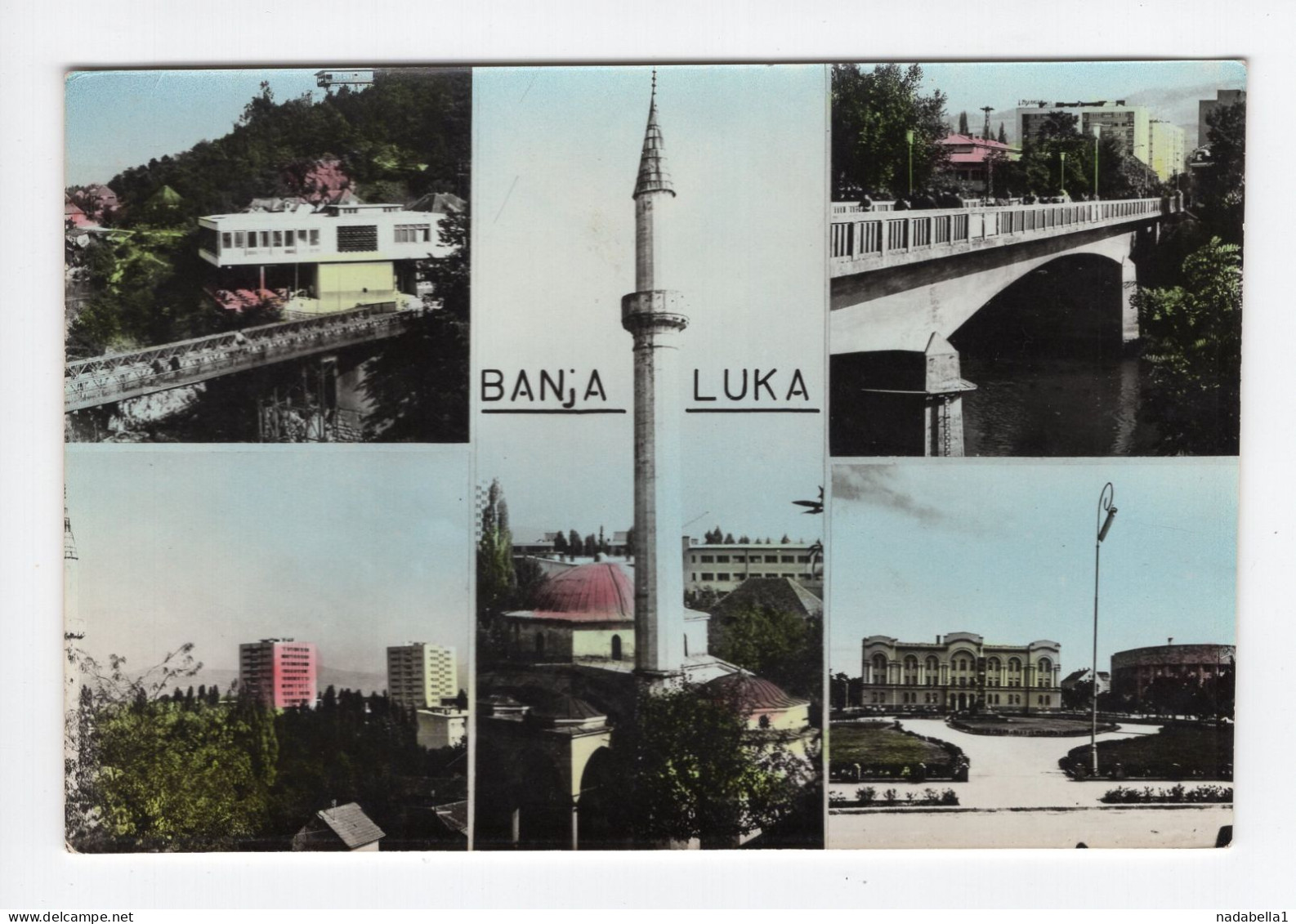 1960? YUGOSLAVIA,BOSNIA,BANJA LUKA,MULTI VIEW POSTCARD,USED - Jugoslawien