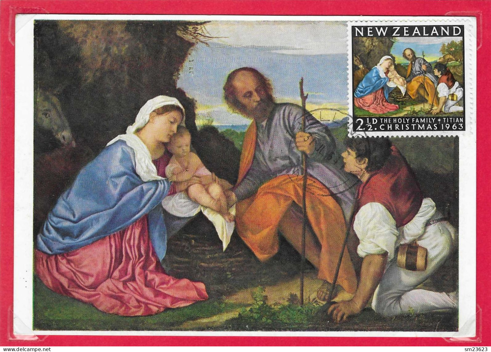 Australien / New Zealand 1963  Mi.Nr. 427 , Christ Mas / The Holy Family - Maximum Card - - Gebraucht