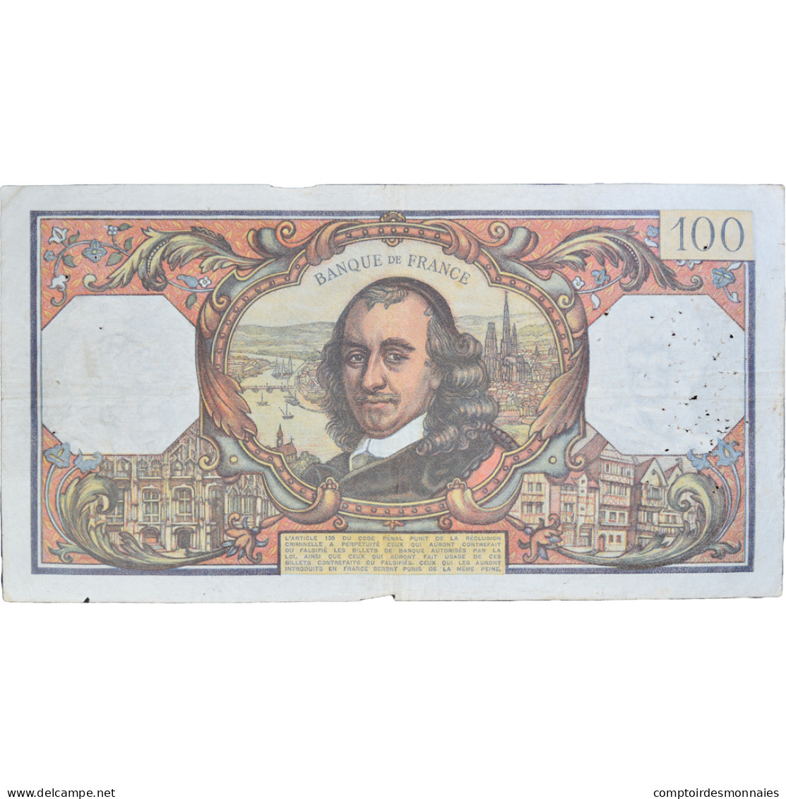 France, 100 Francs, 1972, T.65248574, TB, Fayette:65.39, KM:149d - 100 F 1964-1979 ''Corneille''