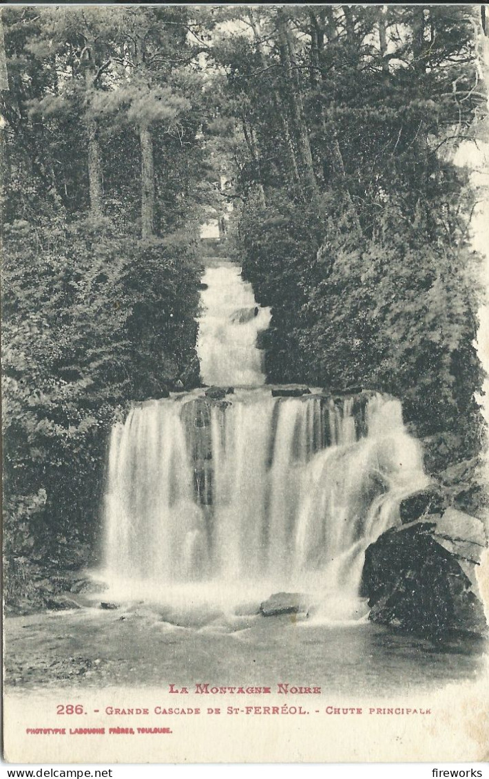 CPA ST FERREOL MONTAGNE NOIRE  - GRANDE CASCADES - CHUTE PRINCIPALE - Midi-Pyrénées