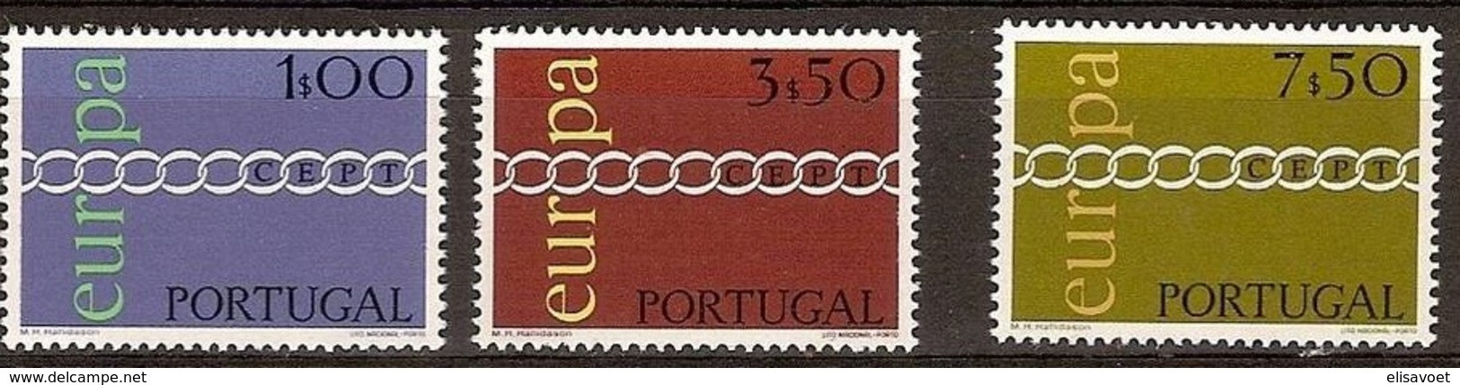 Portugal  1971 Yvertn° 1107-1109 *** MNH Cote 20 Euro  Europa Cept - 1971